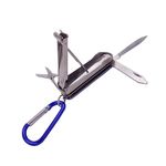 5in1 Multi Tool Nail Clippers,Ultra Slim Foldable Multifunctional Pocket Nail Cutter With Nail File,Nose Hair Scissors,Screwdriver,Key Chain,Portable Mini Multi Nail Clippers for Travel,Hiking,Camping