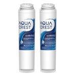 AQUACREST FQSLF Under Sink Water Filter, NSF 42 Certified, Replacement for GE FQSLF, FQSVF, and GXSV65R, GQSV65R, GXSV65F, GQSV65F, GXSL55R System (1 Set)