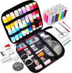 Portable Sewing Kit for Adults, Kids,Teens,Grandma,Beginner, Traveler, Emergency Repair, Home DIY, Mothers Day Gifts for Mom, Mini Sewing Supplies Accessories with Thread, Scissors, Needles, Measure etc