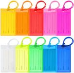 10 Pack Luggage Tags Suitcases PVC 