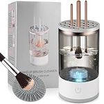 Electric Makeup Brush Cleaner Machine,Automatic Cosmetic Brush Cleaner,USB Make up Brush Cleaner,Hand Free Make up Brush Cleaner Set for Cleaning and Drying,Fit For All Size Makeup Brush