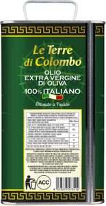 Le Terre di Colombo Extra Virgin Olive Oil, 3L Tin