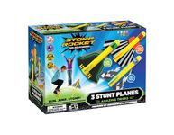 The Original Stomp Rocket Stunt Planes Launcher - 3 Foam Planes and Toy Air Rocket Launcher - Outdoor Rocket STEM Gifts for Boys and Girls - Ages 5 (6, 7, 8) and Up - Great for Outdoor Play