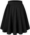 DRESSTELLS Womens Black Skirt for W