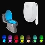 SPOPGUYS Toilet Night Light Smart Motion Activated LED Night Light Multicolour Light Toilet Bowl Night Light for Bathroom(Multicolour Light) (Toilet Night Light 2Pack)