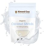 Almond Cow - Organic Coconut Shreds, Non-GMO Shredded Coconut for Plant Based Milk Making, Unsweetened Coconut Flakes Keto Treats for Baking and Milking, Vegan and Gluten-Free, 2 Pound (Pack of 1)