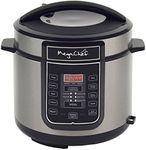 Megachef Digital Pressure Cooker, Silver, 6 quart