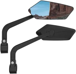 RAOOT Handlebar Bike Mirror | Blu-ray Scratch Resistant Glass Lens | Bicycle Rear View Mirrors for Ebike | eBike Accessories