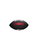 Wilson American Football MINI NFL TEAM SOFT TOUCH, Soft Touch-Blended Leather,Black