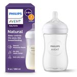 Philips Avent Natural Baby Bottle with Natural Response Nipple (Medium Flow,Flow 3), 9oz, SCY903/01