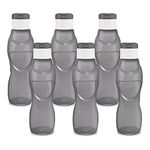 MILTON Ace Flip Plastic Water Bottle Set of 6, 1 Litre Each, Grey | Sports | Gym | Home | Kitchen | Travel Bottle | Hiking | Treking | Reusable