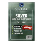 1000 Premium Comic Book Backer Boards - Fits Silver Size Comic Books - 24PT Thickness