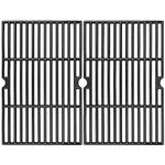 GFTIME 41.9 x 54.6cm Cast Iron Cooking Grate Replacement for Tepro Toronto Black, Grill for Aktiva Angular, Grate for EL Fuego Montreal, Grill Grate 2 Pack