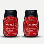 Ketoglare Anti Dandruff Hair Shampoo, Seborrheic Dermatitis, and Scalp Psoriasis Shampoo, 100ml (Pack of 2)