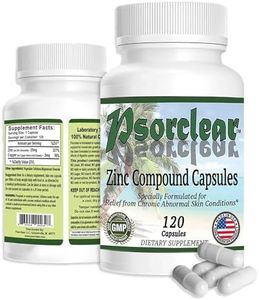 PSORCLEAR-For Psoriasis & Eczema Relief | A Proven Effective and All-Natural Product for Relief of Psoriasis Eczema and Rosacea That Works (120 Count Bottle)-Rated One of the Best!