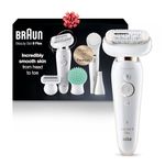 Braun 3-in-1 Silk-epil Epilator Series Flex 9-300, Beauty Set + FaceSpa, 100% Waterproof with Flexible Head for Easier Hair Removal