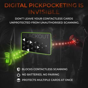 AKIELO Blackout RFID Blocking Card 2-Pack – Contactless Protection
