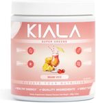 Kiala Nutrition Super Greens, Organic Greens Powder with Spirulina & Chlorella for Digestion, Gut Health, Immunity & Energy, Gluten Free, Vegan, Daily Support for Women, Miami Vice Flavor, 30 Servings