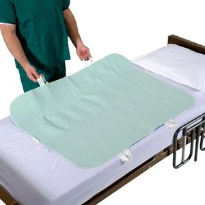 Patient Aid 34" x 52" Positioning Bed Pad with Handles (3 Pack) | Incontinence Mattress Bedding Protector Liner Underpad | Straps for Easy Lift & Transfer | Reusable & Washable | Hospital Quality