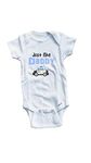 Baby Tee Time Baby Boys' Just Like Daddy Police Car One Piece 3-6 Months White