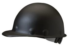 Fibre-Metal Hard Hat Injection Molded Roughneck Fiberglass with 8-Point Ratchet Suspension, Black