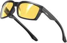 ATTCL Men's Night Vision Glasses Polarized Sport Yellow Tinted Sunglasses for Driving, Biking, Nighttime Running 2238 Yeshi