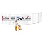 BabyDan Flex XXL, 90-350 cm, Hearth Gate/Stair Gate/Room Divider/Fire Surround, White, Made in Denmark - Baby Gate/Safety Gate (Pet Gate/Dog gate/Dog playpen)