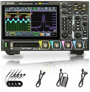 RIGOL MHO954 Digital Oscilloscope,500MHz,4GSa/s,12-bit,4+16 CH,Wi-Fi & Bluetooth,Type-C Power,Optional AFG,Ultra-Portable