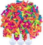 Ueerdand 1700 Pack Water Balloons with Refill Hose Nozzle Eco-Friendly Latex Balloons for Kids Adults Outdoor Water Bomb Fight Games