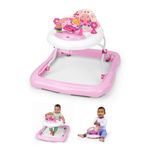Bright Starts JuneBerry Walk-A-Bout Walker with Easy Fold Frame for Storage, Ages 6 Months +