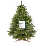 Premium Artificial Christmas Tree 120cm – Realistic, Dense Branches, with Wooden Stand and Storage Bag – Artificial Tree by Pure Living