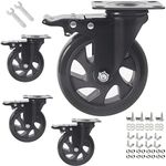 5 Inch Caster Wheels, Casters Set o