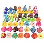 50-Pack Assorted Rubber Ducks Baby 
