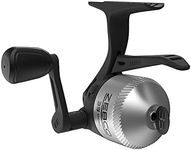 Zebco 33 Micro Trigger Spincast Fishing Reel, Size 10 Reel, Changeable Right- or Left-Hand Retrieve, Built-in Bite Alert, All-Metal Gears, Pre-Spooled with 4-Pound Zebco Cajun Line, Silver/Black