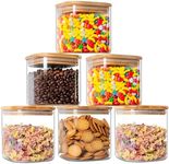 Glass Storage Jars 27oz [Set of 6],