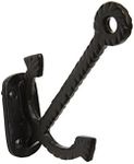 RCH Hardware 8391BLK Anchor Cast Iron Triple Arm Organizing Wall Hook, Matching Screws Included (Black)