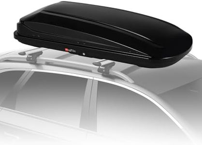 Garvee Heavy Duty Hard Shell Roof Top Cargo Carrier - 70(L) x31(W) x15(H) Waterproof Lockable Storage Box Capacity 165 Lbs 17.7 Cu Ft - Tool-Free Install- Fits SUV, Truck, Van