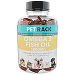 Pet Racks Omega 3 Fish Oil for Dogs and Cats 1000mg 180 Capsules enriched with Vitamin E