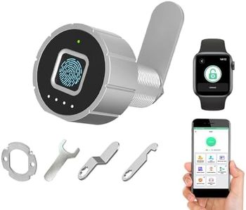 Fingerprint Drawer Lock eLinkSmart Bluetooth App Cabinet Lock 20MM (17MM) for Home Office Mailbox Keyless Furniture with 3 Sizes Tubular ​Cam 20 Fingerprints 1000+ App Users