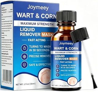 Joymeey 17% Salicylic Acid Wart Remover Liquid, Fast Film-Forming Formula, Gentle Painless & Extra Strength Wart Removal Quick Working for Common Flat Warts & Foot Corns, 30ML (1 Pack)