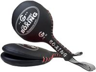 Double-Panel Boxing Paddles,Boxing Pads,Louder Impact Sound, Strike Pads Punching Paddles Target for MMA Martial Arts,2 Pack (Black)