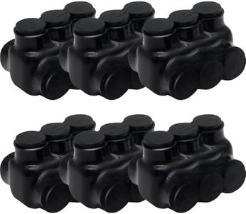MAKERELE 6-Pack 250-6AWG 3 Port Insulated Wire Connectors