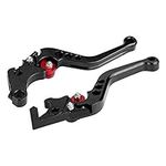 Brake Lever With Anodized Treatment Motorcycle Clutch Short Brake Lever Handle Powersports Brake Levers for Honda Grom MSX125 - Black 13-18