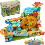 Marble Run Building Blocks Kid Toys Ages 4-8,Montessori Education Preschool Learning STEM Toys for 3 4 5 6 8 Year Old Boys and Girls Christmas Birthday Gifts,Puzzle Marbles Track for Kids Games