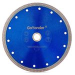 GoYonder 4.5 Inch Super Thin Diamond Saw Blade for Cutting Porcelain Tiles,Granite Marble Ceramics (7"-Blue)