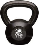 Kakss Cast Iron KettleBell For Strength/Fitness/Kettle Bell for Home Gym 2 KG TO 48 KG (5 KG) (PROUDLY MADE IN INDIA)