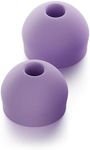 CURVD Earplug XXS Tips Replacement Set, Noise Reduction Replacements Soft Flexible Silicone Eartips for Earplugs, Earphones & Earbuds (Purple)