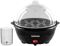 Daewoo Essentials Egg Boiler For Boiled Eggs, 7 Portions, Soft Medium And Hard Egg Indicator, Ready Signal, Easy Clean And Compact Design