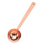 Rose Gold Coffee Scoops,Coffee Scoop for Ground Coffee, 1 PC 15 ML (1 TPSP) 304 Stainless Steel Coffee Spoons 1 Tablespoon Long Handle Tablespoon Fits Coffee Container for Ground Coffee