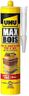 UHU Bois Max express- Colle à bois SMP, extrèmement forte et rapide, résistante à l'eau, D4, sans solvant, blanc, cartouche 380